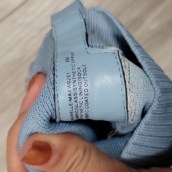 Steve Madden Size 6 Blue Rhinestone Studded Stiletto Boots - Picture 12 of 12